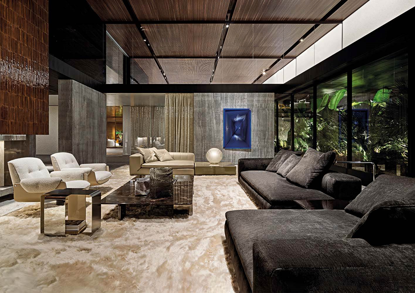Central axis sofa